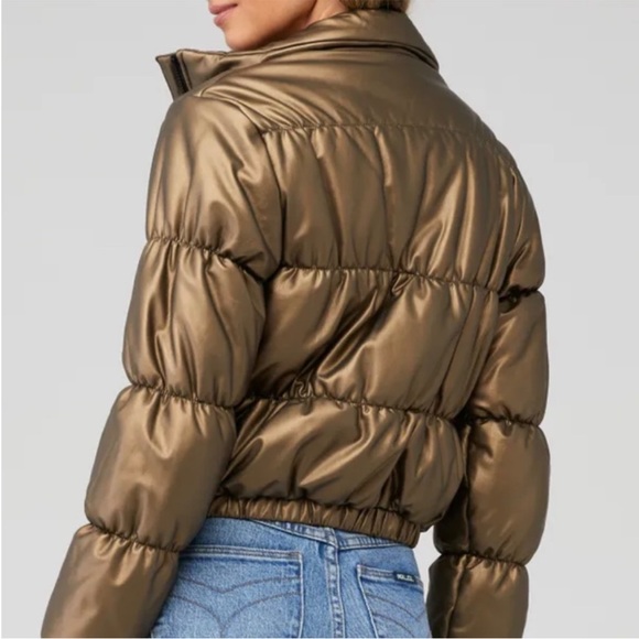 BB DAKOTA Bronze Puffer Jacket Size M - Picture 2 of 6